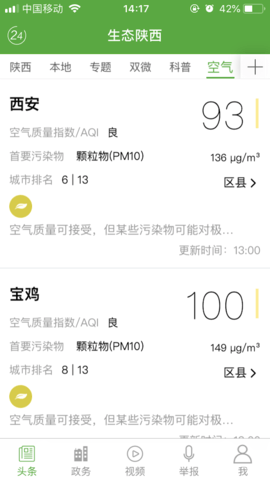 生态陕西 1.2.6 安卓版 1