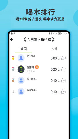 每日喝水提醒 2.2.0 安卓版 4
