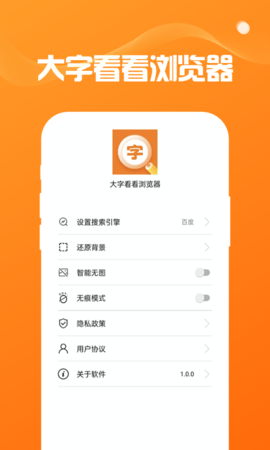 大字看看浏览器 1.0.0 安卓版 2