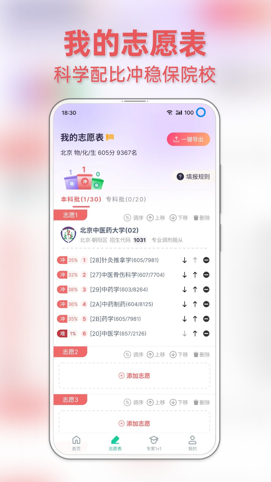 前程志愿 1.0.8 最新版 2