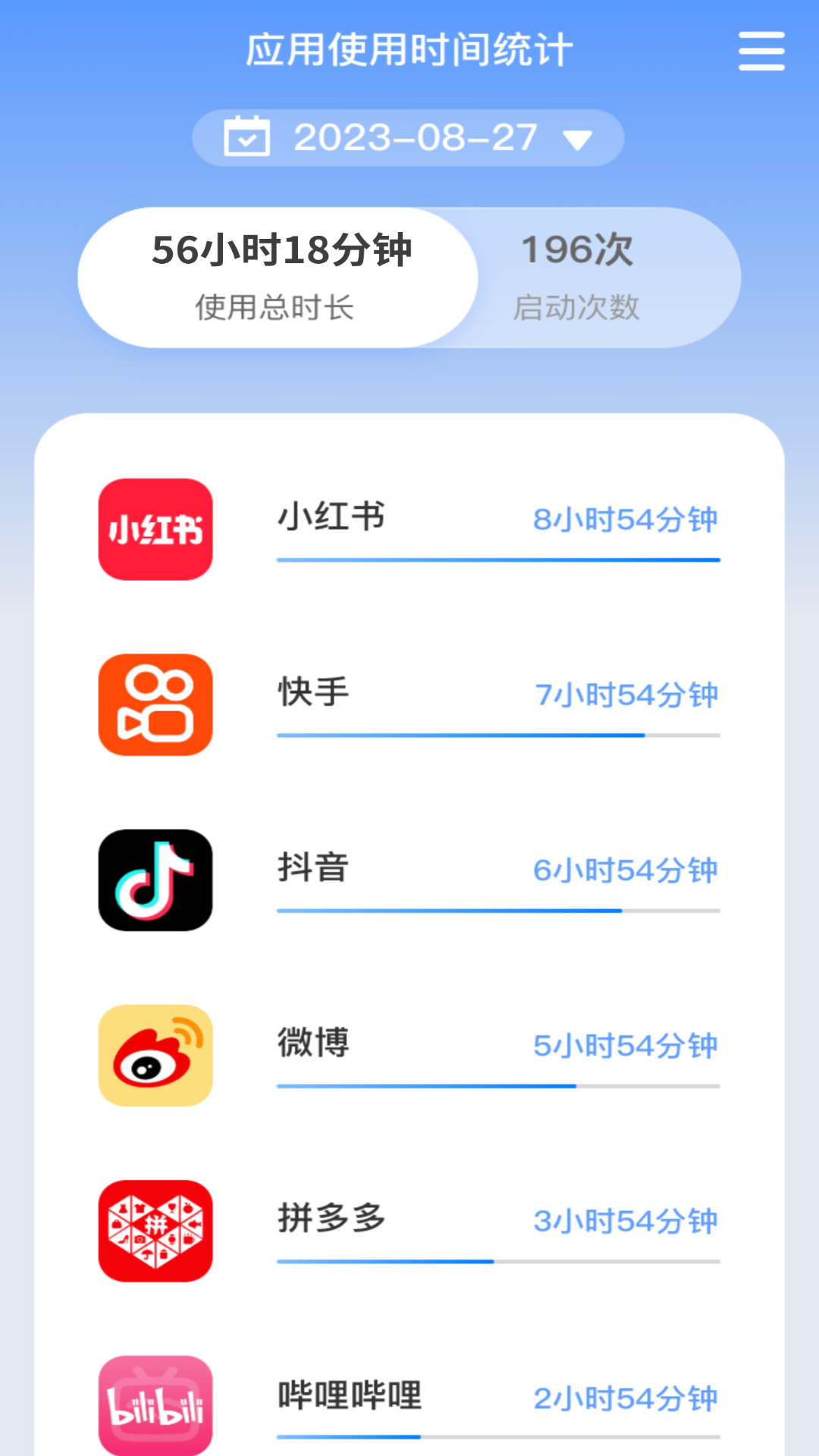 朝暮时长管家 2.0.3 最新版 1