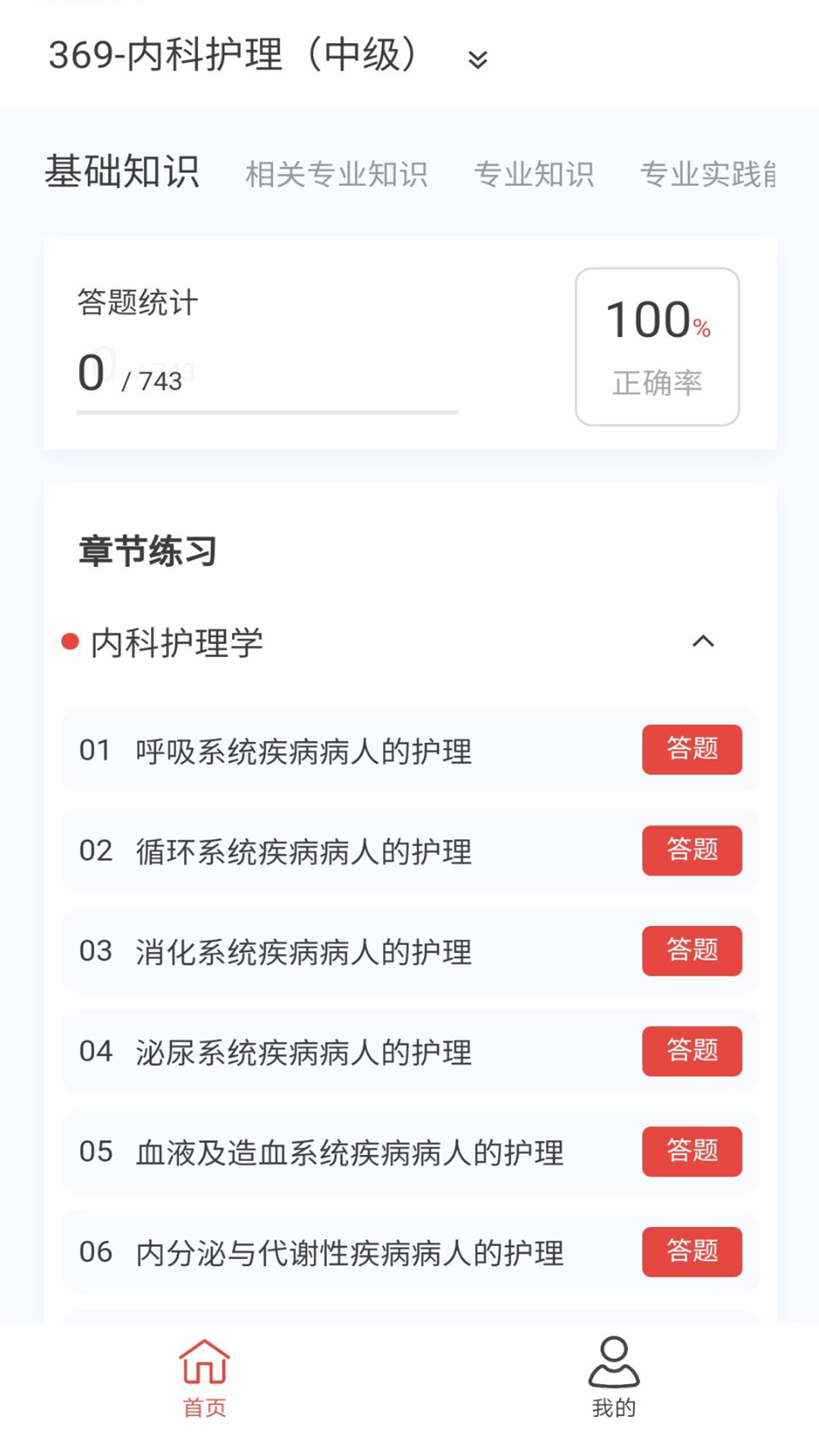 内科护理新题库 1.7.0 最新版 1