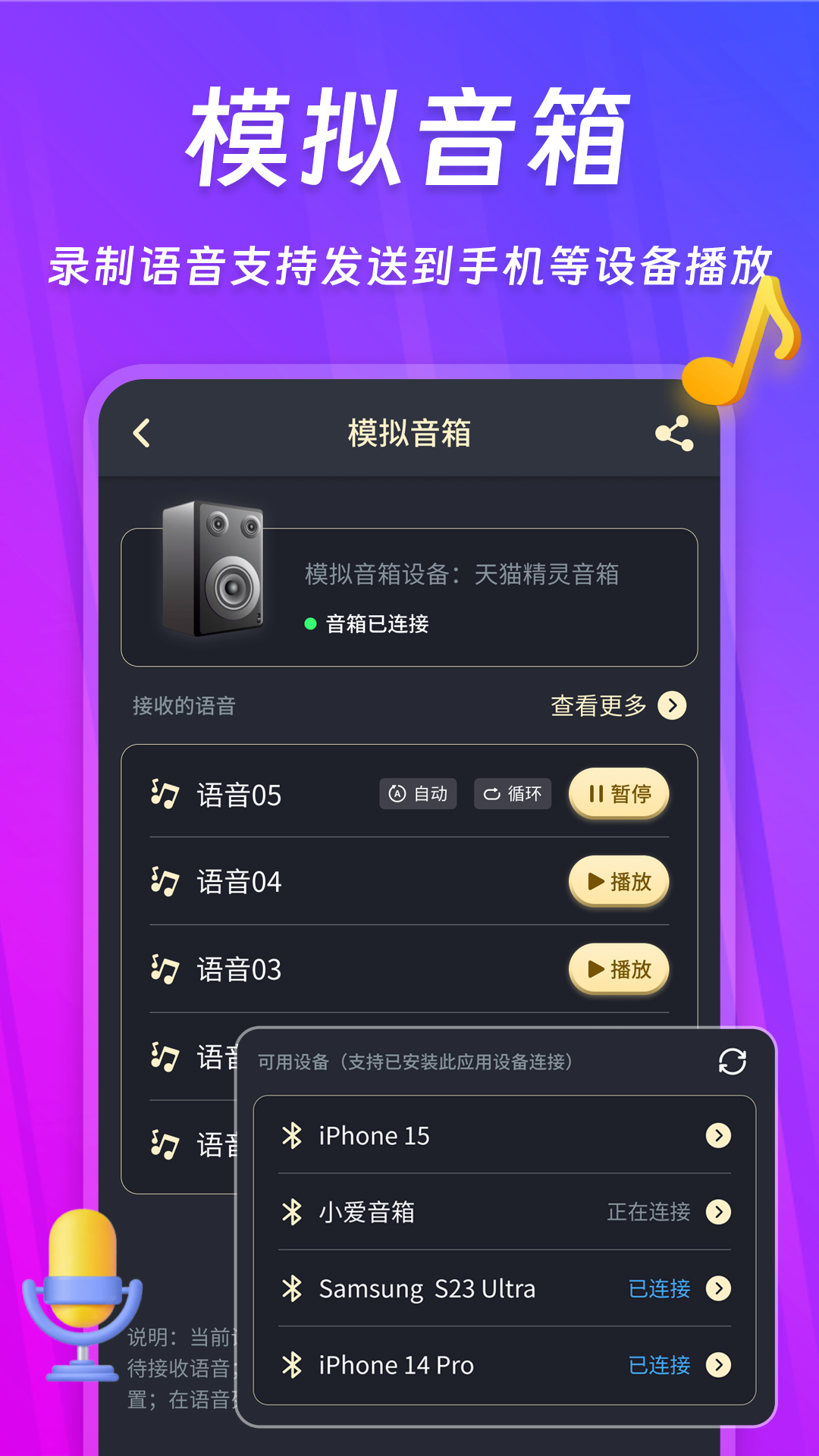 话筒扩音器 250703.1 最新版 2