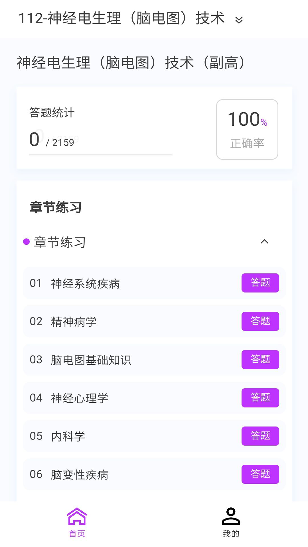 神经电生理技术新题库 1.7.0 最新版 1