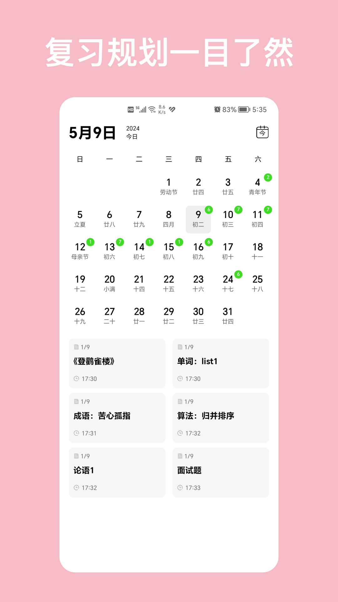 复习笔记 2.3.1 最新版 2