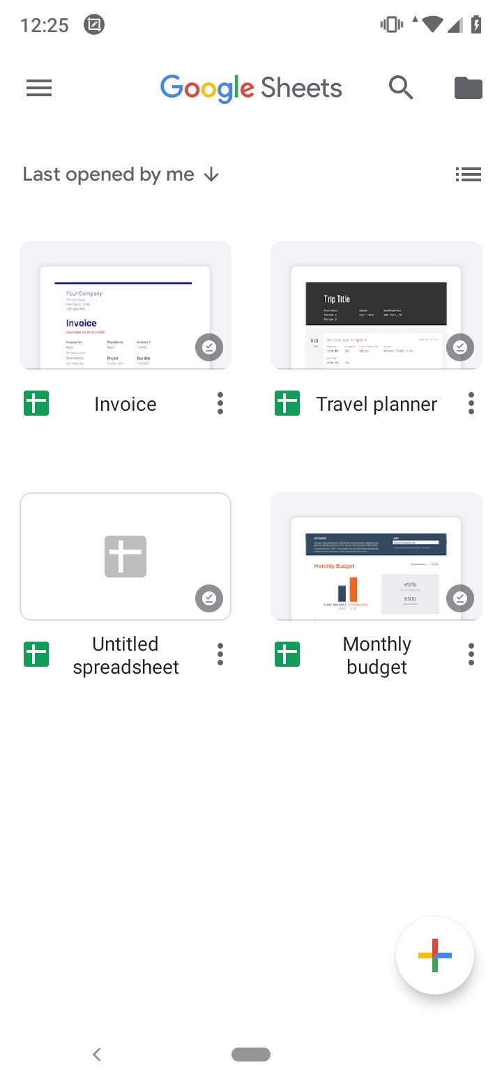 GoogleSheets 1.25.202.02.90 安卓版 1