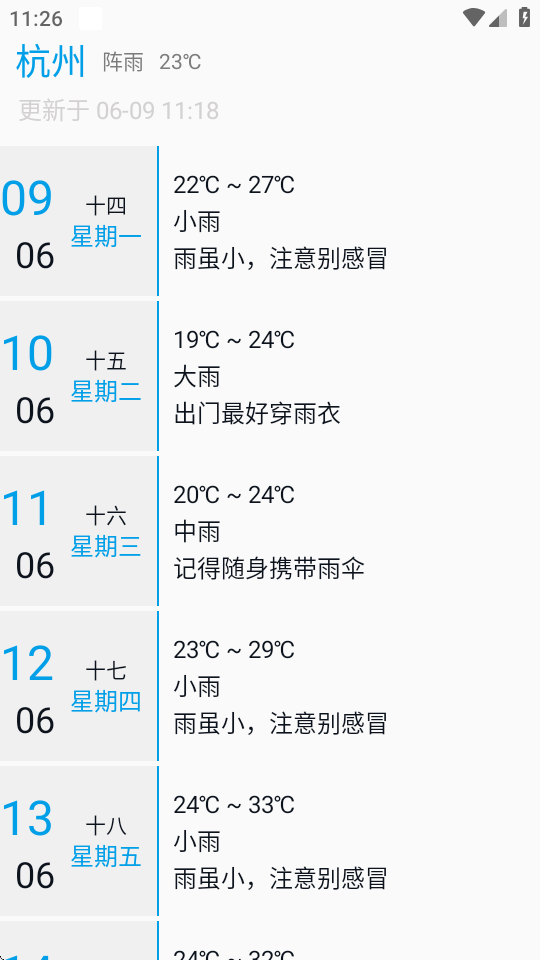 没有你的天气预报软件 v3.0.2 安卓版 2