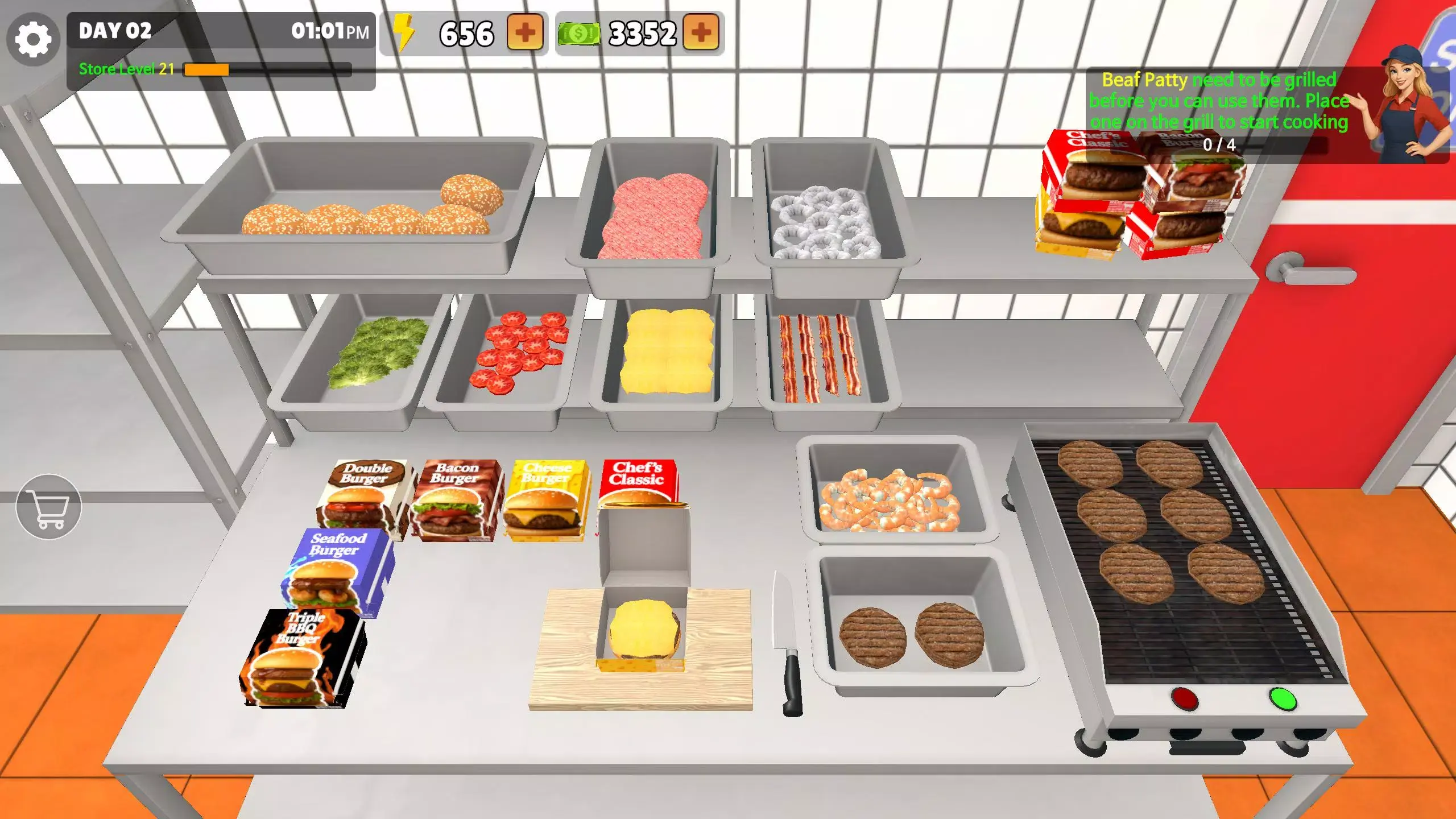 我的汉堡屋模拟器 1.0.9 安卓版 1
