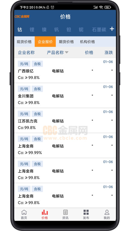 cbc金属网 v6.32 安卓版 1