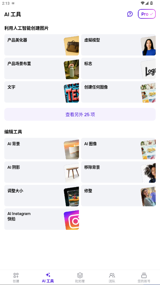 Photoroom Pro 2025.31.03 安卓版 1