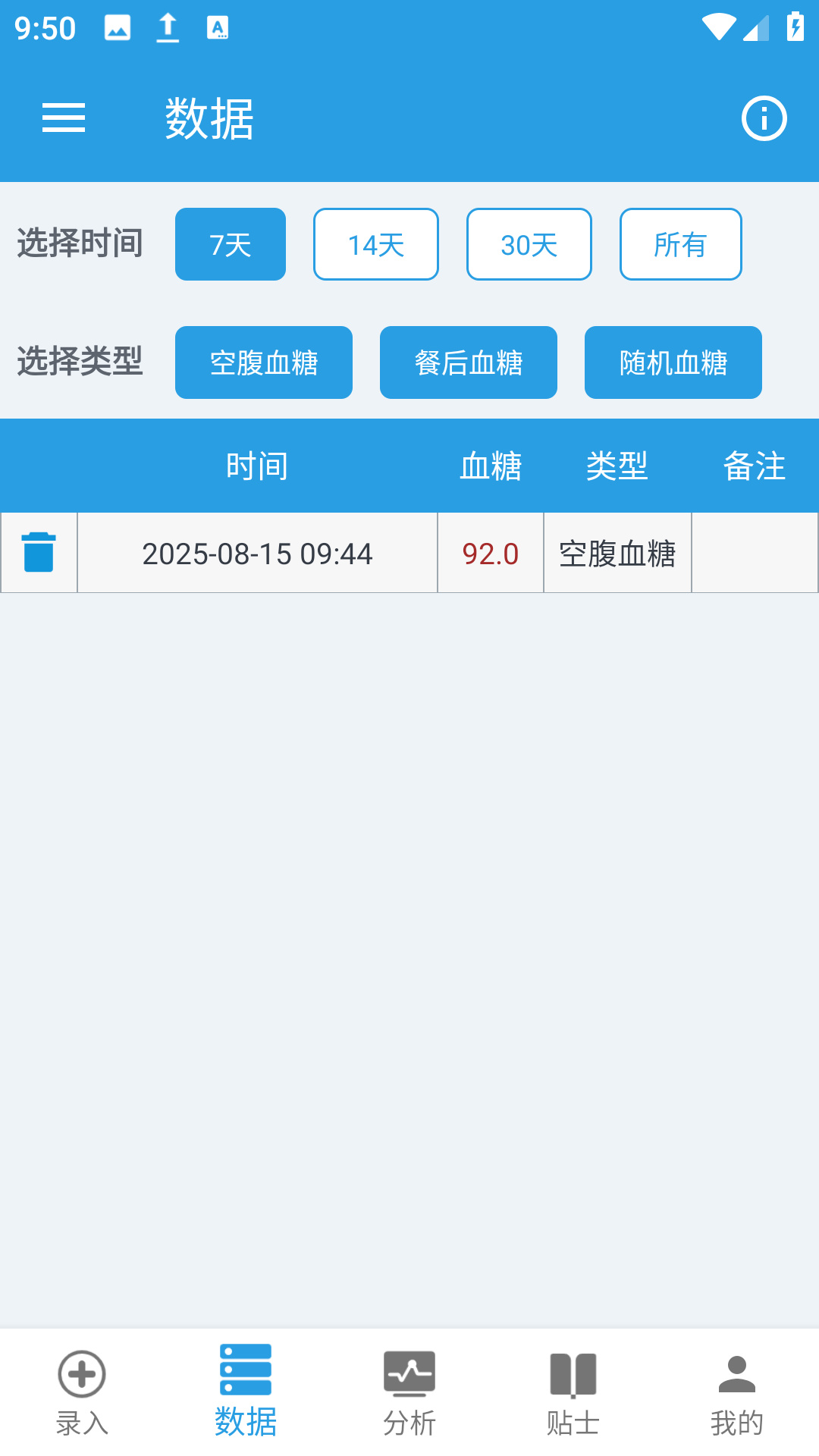 我的血糖记录 1.0.13 安卓版 0
