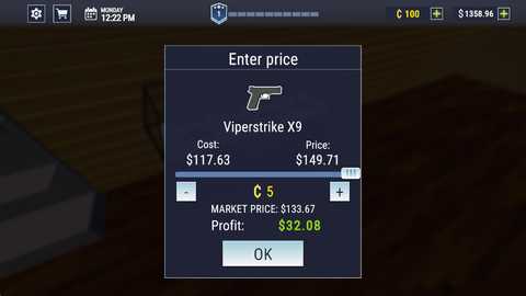 枪店模拟器内置菜单MOD 1.20 安卓版 0