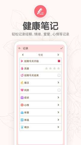 月经期提醒日历 7.0 安卓版 1