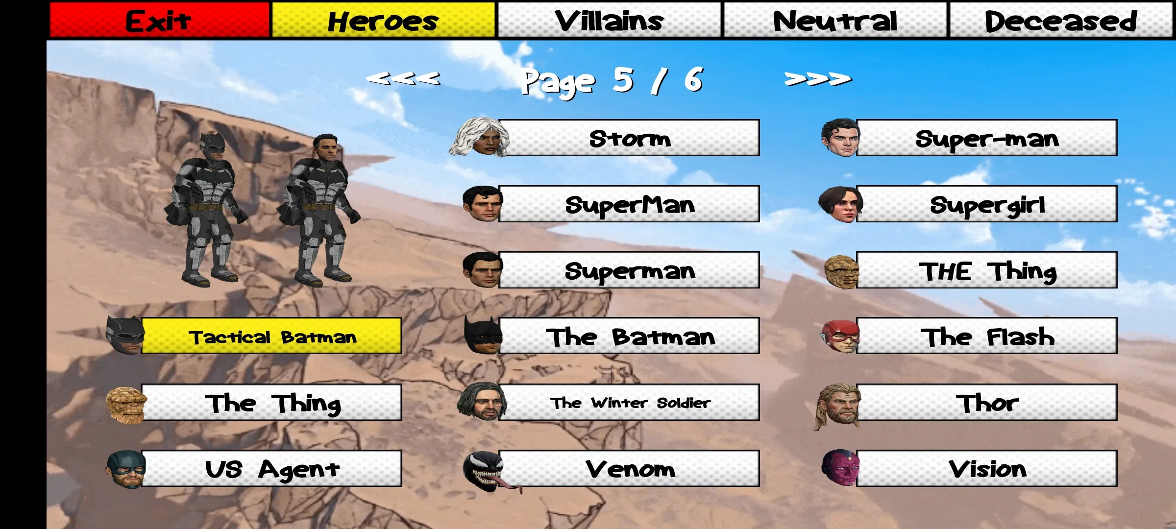 漫威VS无敌少侠 CharlesWayne_DemonKnight 安卓版 2