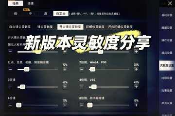 和平精英手游灵敏度怎么调最稳-和平精英手游灵敏度分享码