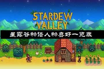 星露谷物语人物喜好一览表-星露谷物语人物喜好大全 全npc喜好一览