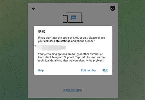 纸飞机海外版注册方法3