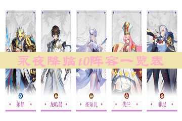 永夜降临t0阵容一览表-永夜降临0氪最强阵容-永夜降临t0最强阵容