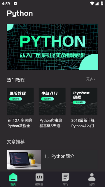 python编程教程入门官方版