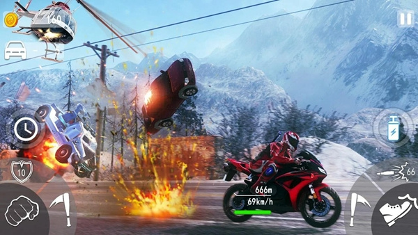 公路死亡摩托无限金币版 1.0.1 安卓版 0